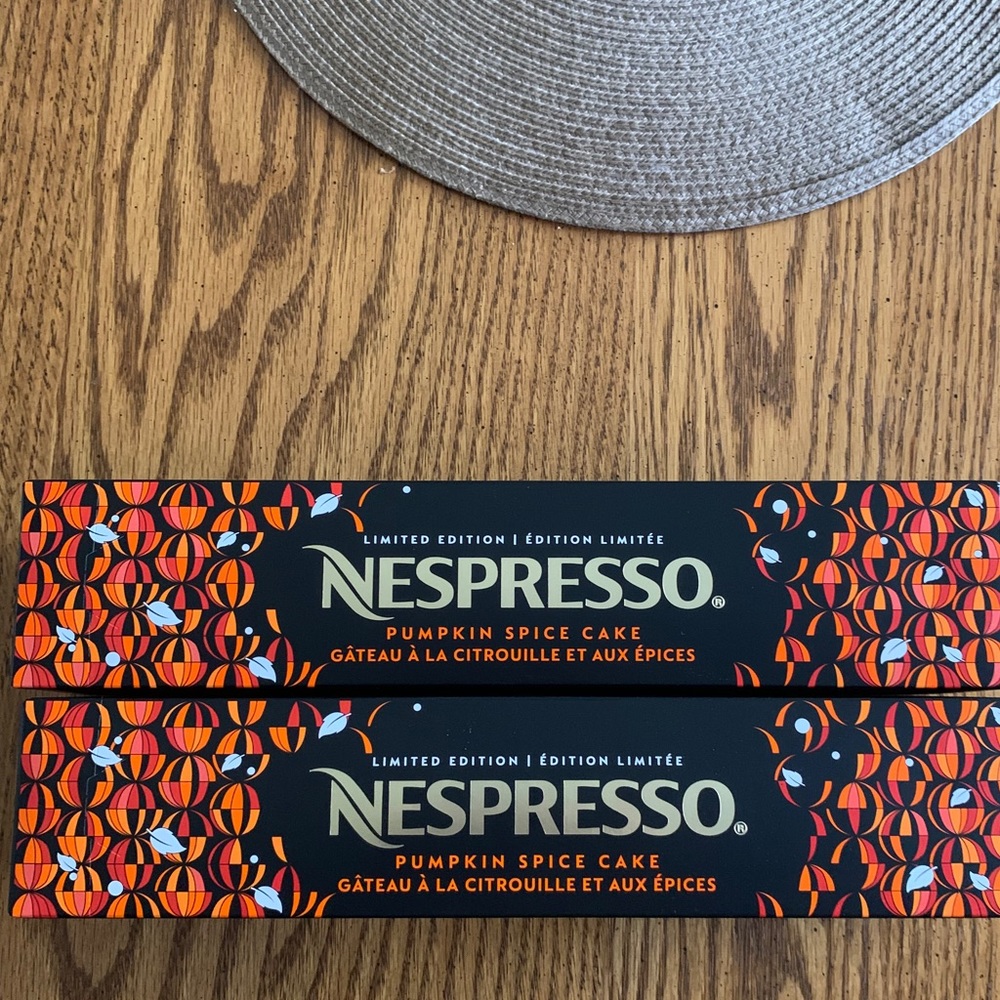 Nespresso limited edition pumpkin spice cake pods